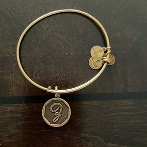 Alex and Ani gold bracelet with Z initial